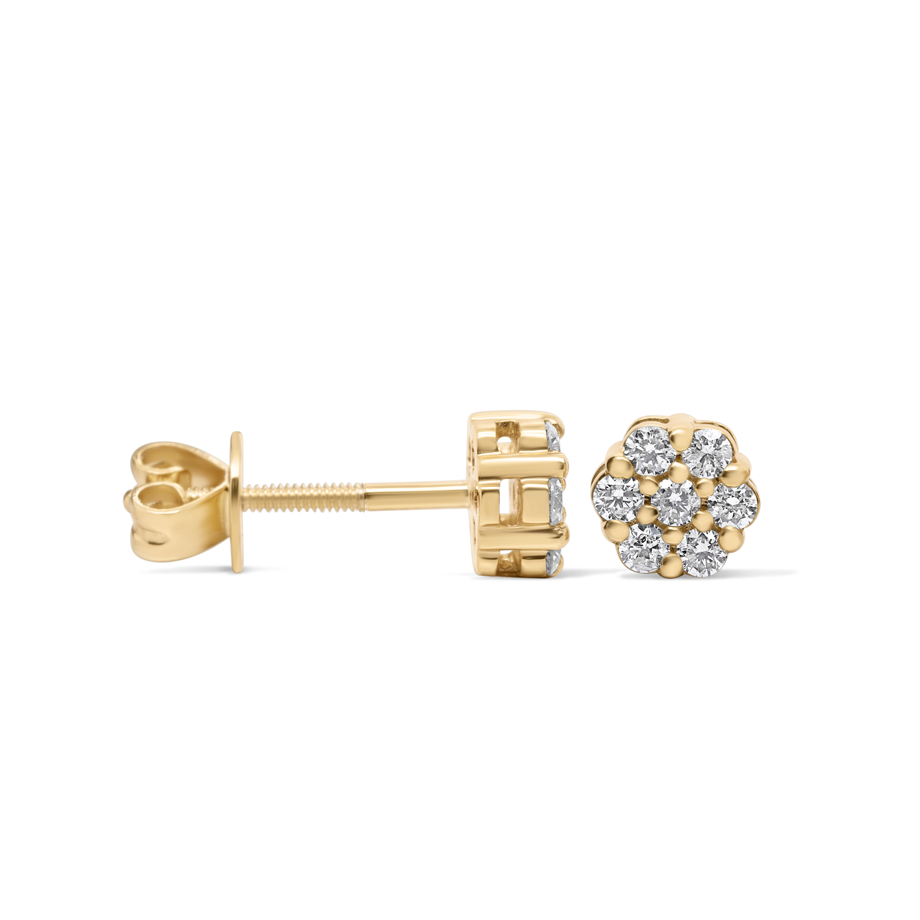 Diamond Earrings 0.19 ct. 10K Yellow Gold